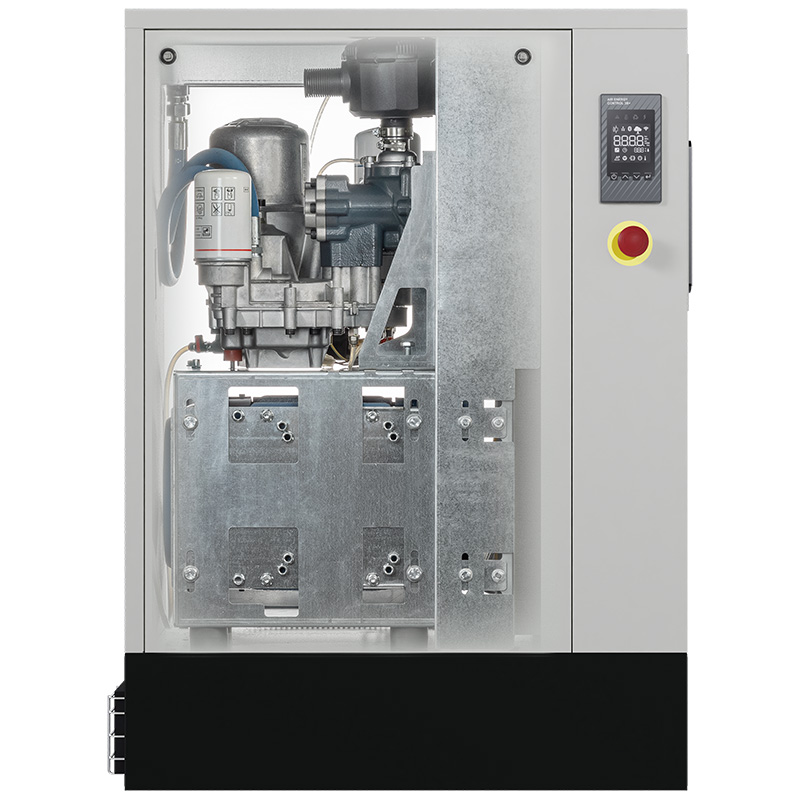 Compresor cu surub FIAC NEW SILVER VSD 15 cu invertor | 10 bar, 366-1401 l/min, 15CP - compresor industrial