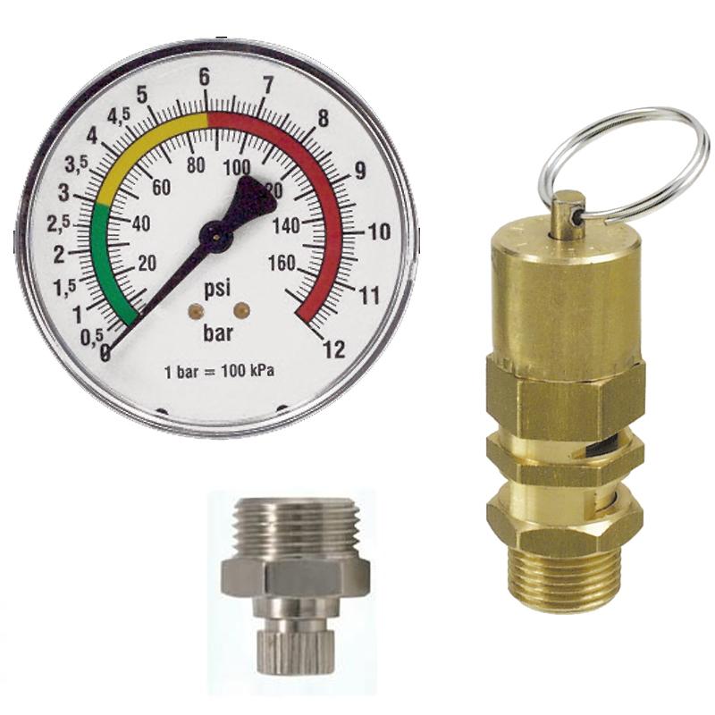 Rezervor de aer 24 l, orizontal, 11bar, zincat, Made in Italy