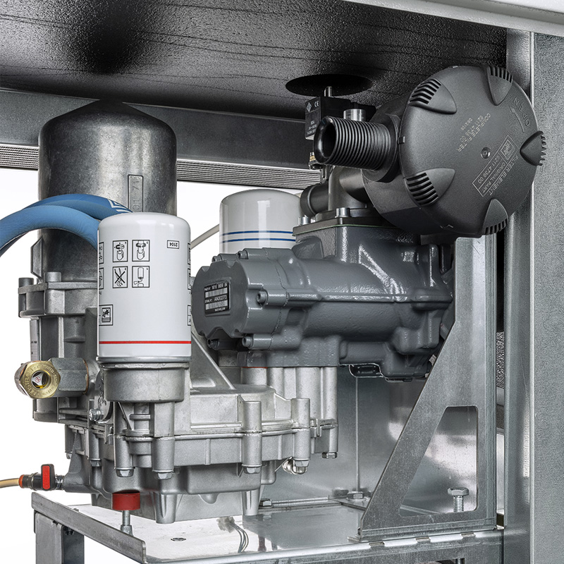 Compresor cu șurub și uscător FIAC NEW SILVER VSD 15/300D cu invertor | 10 bar, 366-1401 l/min, 15CP - compresor industrial