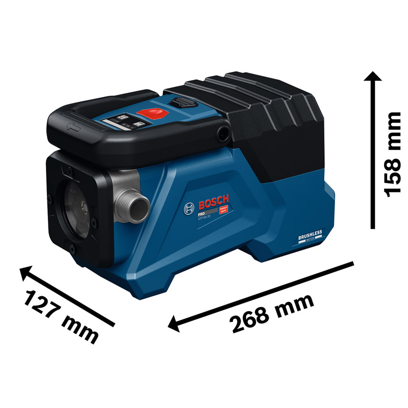 Pompa BOSCH cu acumulatori 18V pentru transfer lichide, 2800 l/h, SOLO, tip GTP18V-28