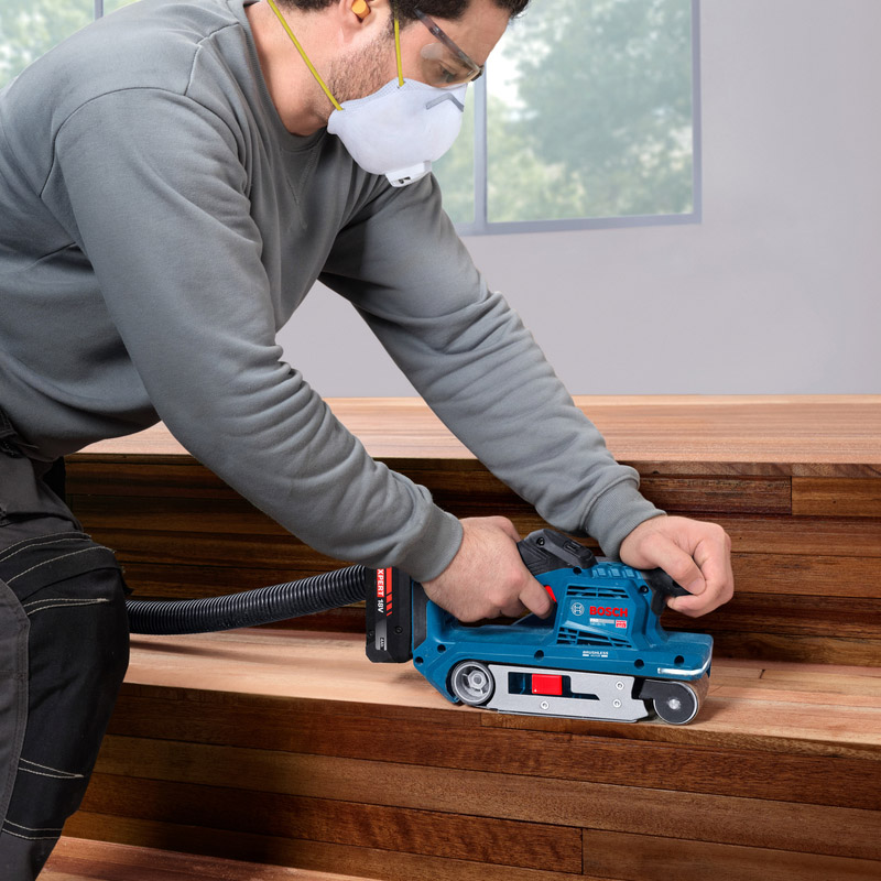 Slefuitor cu banda si acumulatori 18V BOSCH, SOLO, tip GBS18V-75