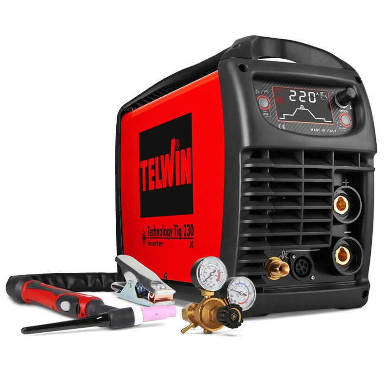 Invertor de sudura Telwin TECHNOLOGY TIG 230 DC, 220A, cu accesorii