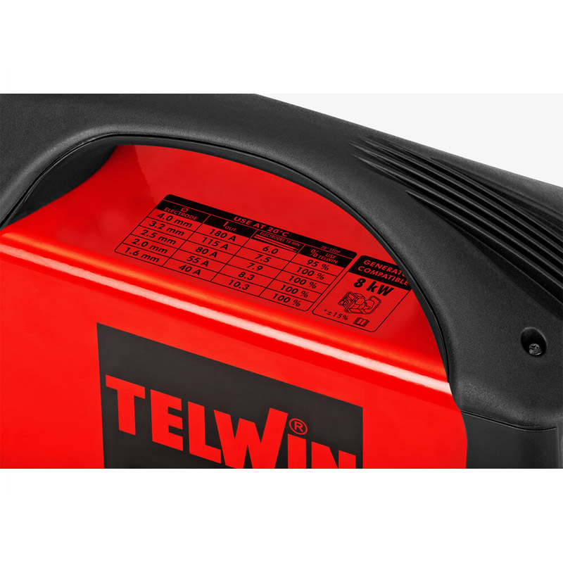 Invertor de sudura TELWIN TECNICA 211/S, 180A, cu afisaj LCD, pentru sudura MMA si TIG DC-Lift