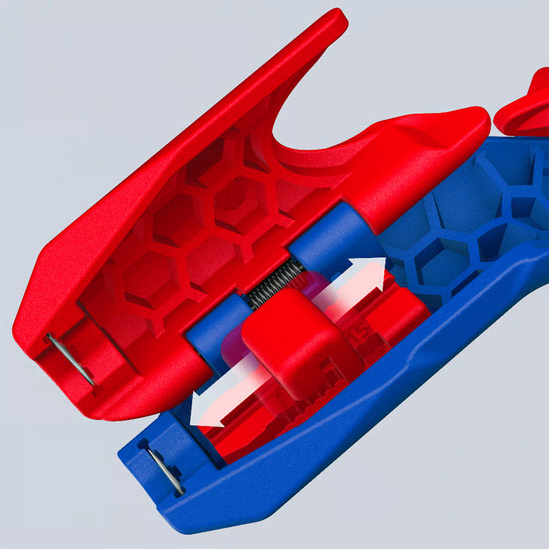 Dispozitiv de dezizolare pentru panouri solare KNIPKNIPEX ErgoStrip® PV, conductori de 4.0 si 6.0 mm² si cabluri NYM 3 × 1.5 mm² pana la 5 × 2.5 mm²