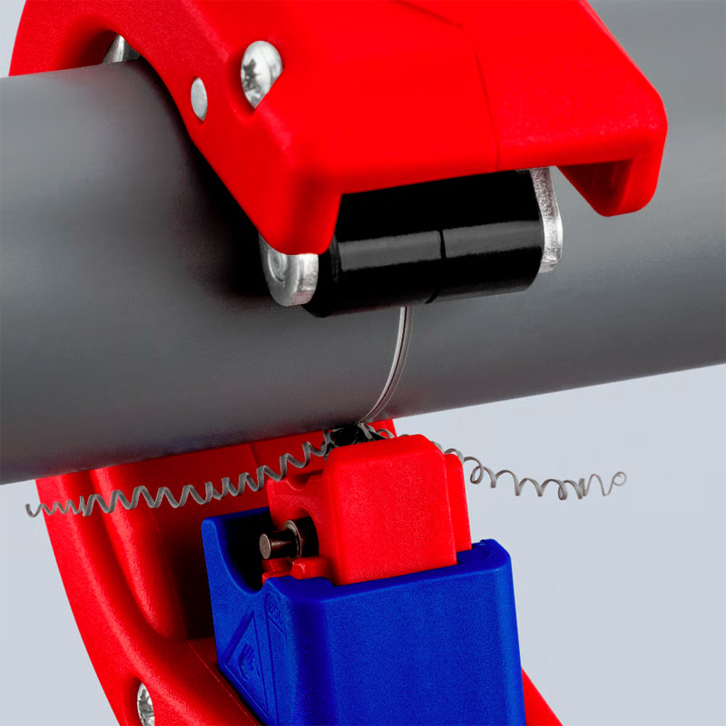 Dispozitiv pentru taiat tevi din plastic KNIPEX DPT50, diametru max.de taiere Ø50 mm, taiere dintr-un pas