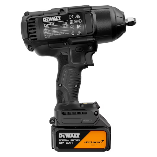 Masina de insurubat cu impact DeWALT McLaren F1 Team 18V, 2x5.0Ah, TSTAK, DCF99MP2T-QW