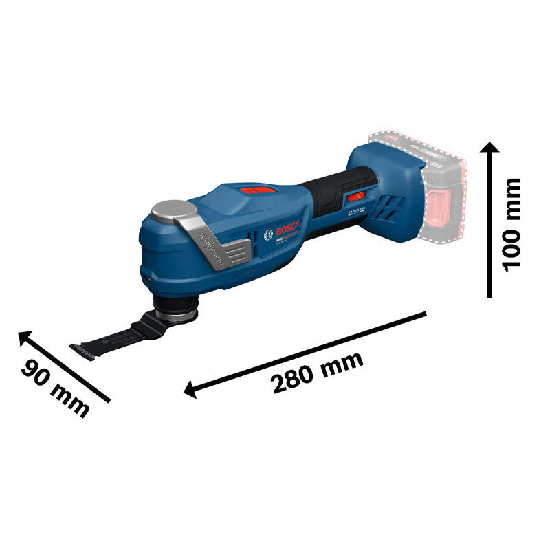 Masina multifunctionala oscilanta Multi-Cutter cu acumulatori 18V Bosch tip PRO GOP18V-30, BRUSHLESS, in cutie carton