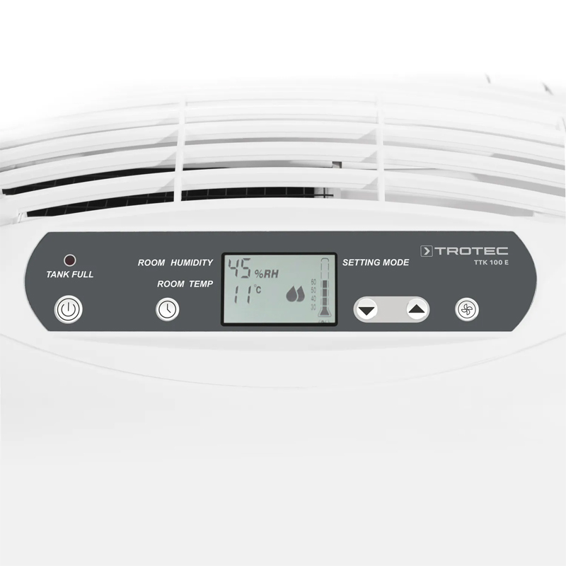 Dezumidificator pentru casa si birou, 30l/24h, Trotec, TTK100E, cu sistem de dezghetare cu gaz fierbinte