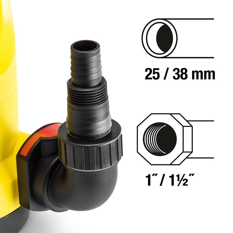 Pompa submersibila pentru apa curata 400W, 7300 L/h, TROTEC TWP 4006 E