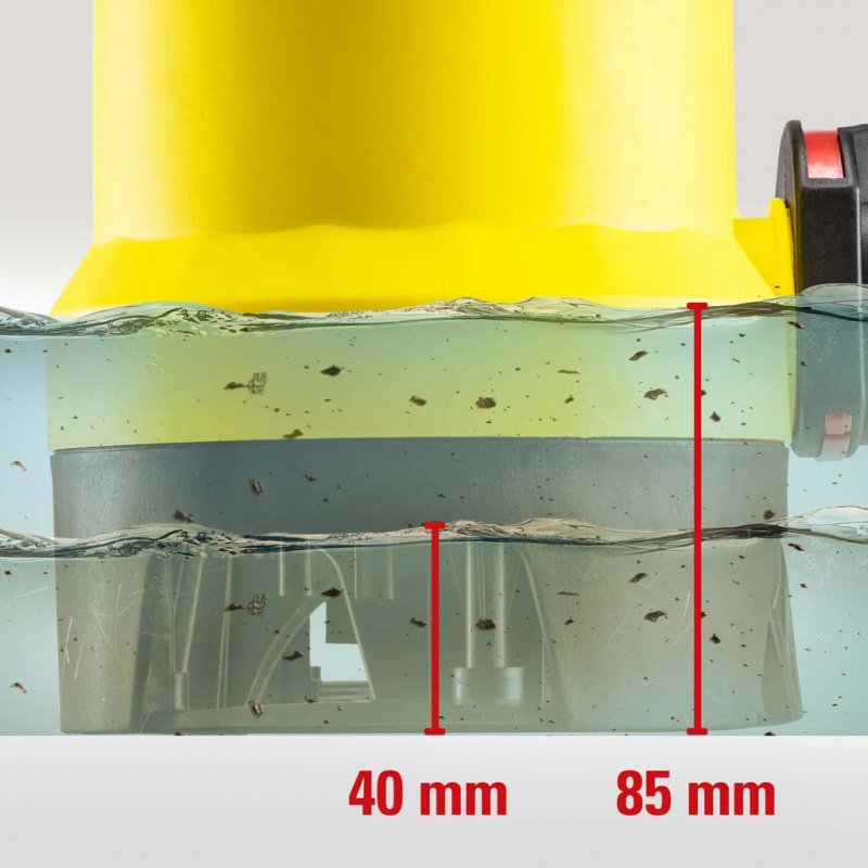 Pompa submersibila de drenaj pentru apa murdara 400W, 7300 L/h, TROTEC TWP 4036 E