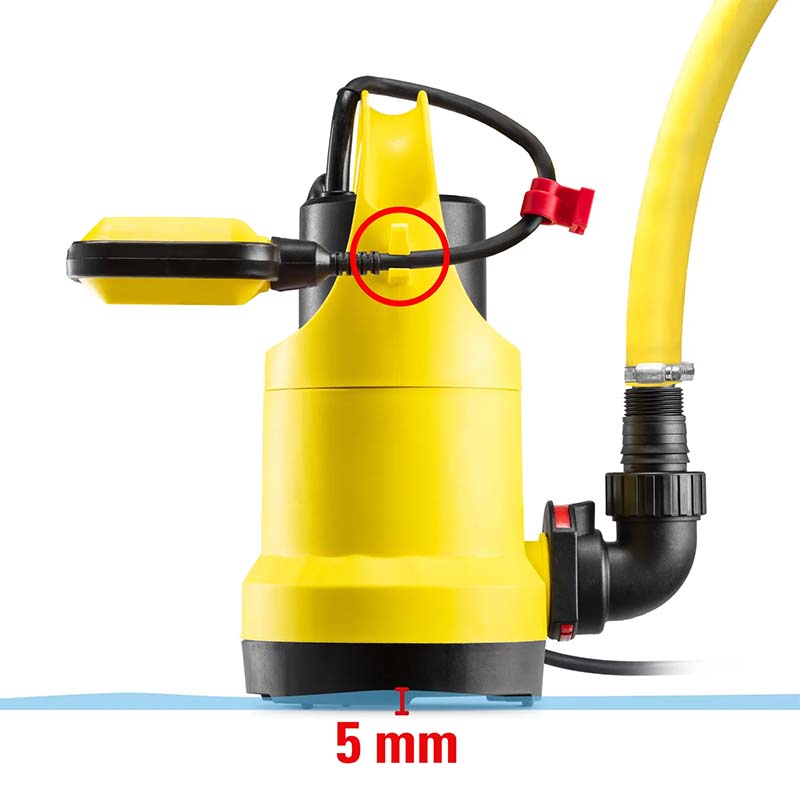 Pompa submersibila pentru apa curata 750W, 13000 L/h, TROTEC TWP 7506 E