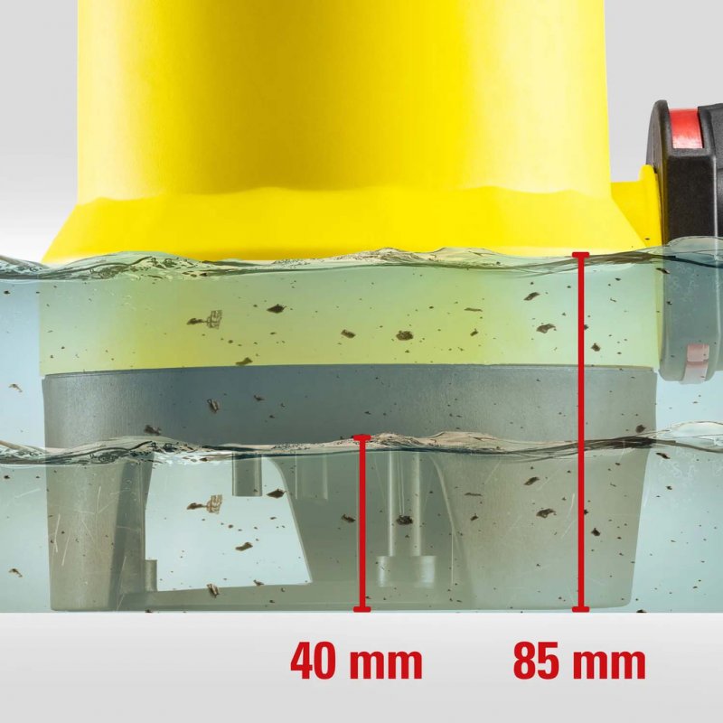 Pompa submersibila de drenaj pentru apa murdara 750W, 12500 L/h, TROTEC TWP 7536 E