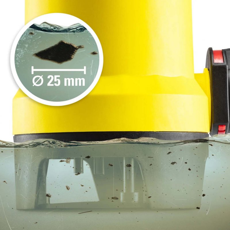 Pompa submersibila de drenaj pentru apa murdara 750W, 12500 L/h, TROTEC TWP 7536 E