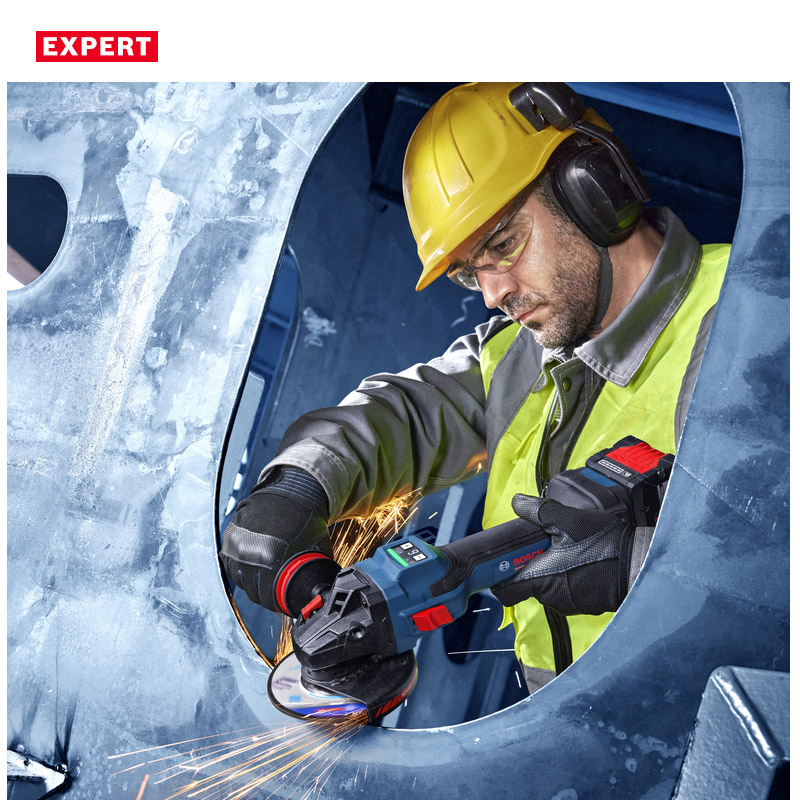 Polizor unghiular cu acumulatori 18V BOSCH BITURBO Profesional EXPERT L-BOXX, 125 mm X-LOCK, tip EXWS 18V-15S EXPERT SOLO