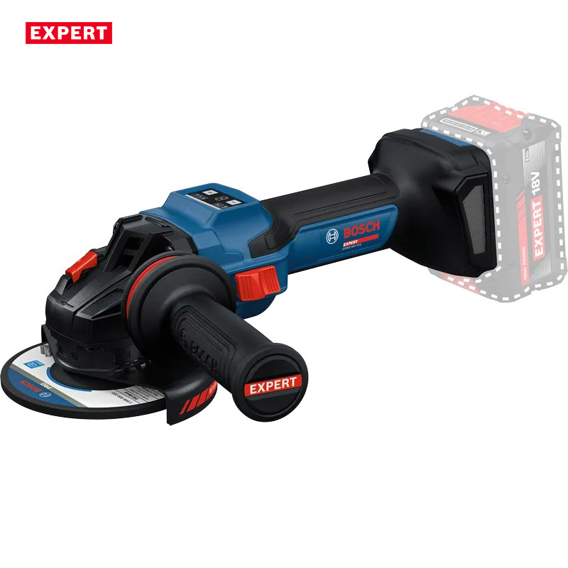 Polizor unghiular cu acumulatori 18V Li-Ion 2x 8.0Ah,  BOSCH BITURBO Profesional EXPERT L-BOXX, 125 mm, tip EXWS 18V-15PS EXPERT