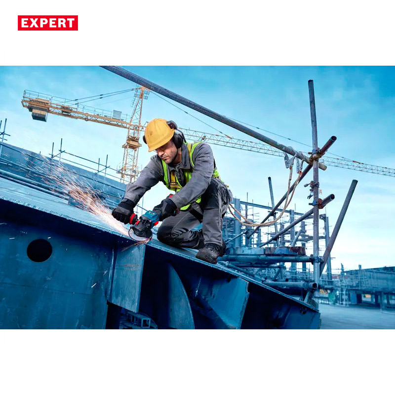 Polizor unghiular cu acumulatori 18V Li-Ion 2x 8.0Ah,  BOSCH BITURBO Profesional EXPERT L-BOXX, 125 mm, tip EXWS 18V-15PS EXPERT