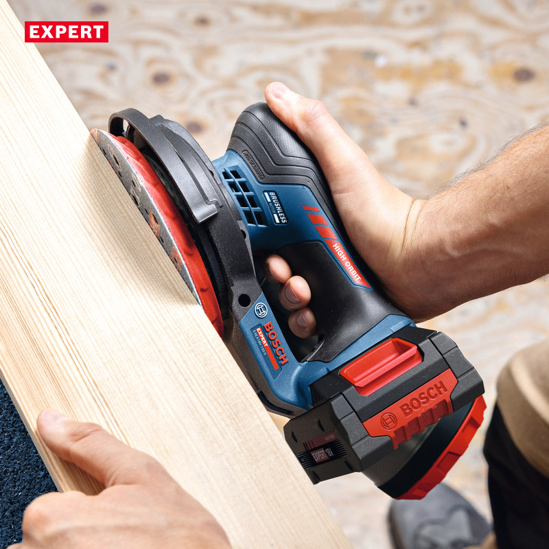 Slefuitor cu excentric si acumulatori 18V Li-Ion BOSCH EXPERT, 150 mm, L-BOXX, tip EXEX 18V-150-5 EXPERT SOLO