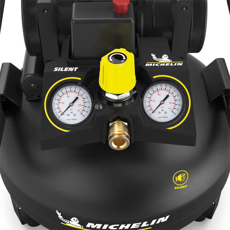 Compresor fara ulei silentios, Michelin, MX POP AIR 22-1.5 SILENT, 210l/min, 1.5CP, rezervor 22l