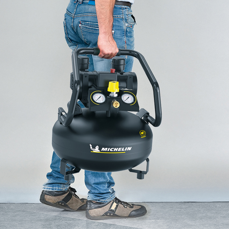 Compresor fara ulei silentios, Michelin, MX POP AIR 22-1.5 SILENT, 210l/min, 1.5CP, rezervor 22l