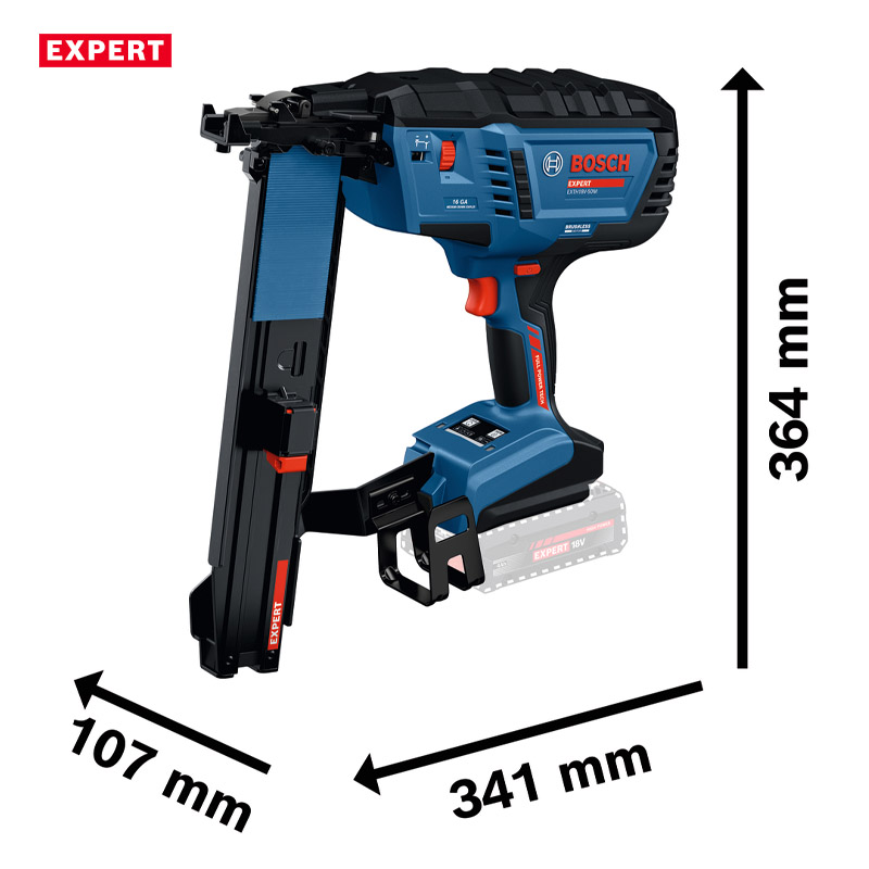 Pistol pentru capse 18V Li-ion Bosch EXPERT, capse 20-50 mm, L-BOXX, tip EXTH 18V-50 M EXPERT SOLO