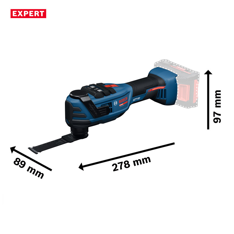 Multicutter profesional (masina multifunctionala) 18V Li-Ion Bosch EXPERT STARLOCK MAX/PLUS, 6 viteze, L-BOXX, SOLO, tip EXOP 18V-40 EXPERT