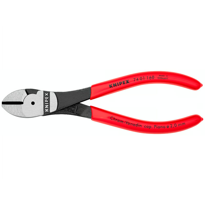 Cleste de forta KNIPEX cu taietura laterala si parghie mare, 160 mm