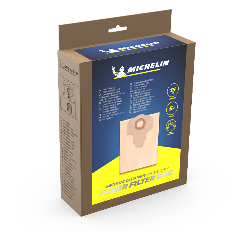 Aspirator uscat/umed Michelin, HP15CAR, 15l, 1200W, 20kPa, functie suflare, cuva plastic