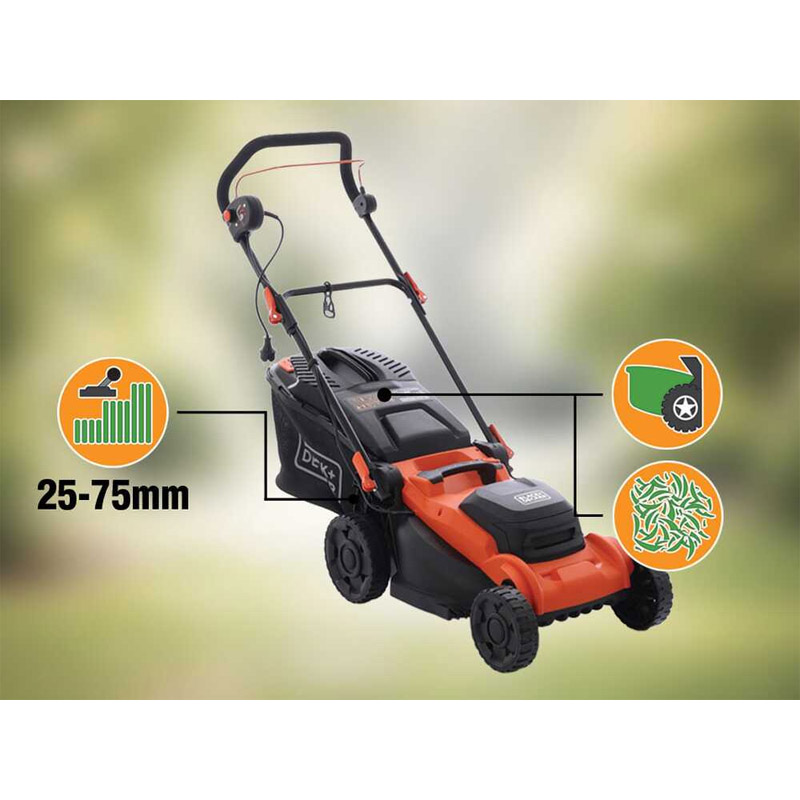 Masina electrica de tuns iarba Black&Decker, 1400W, 34cm, tip BEMWP340-QS