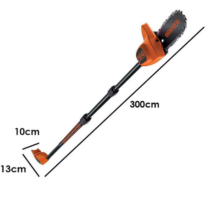 Fierastrau cu acumulatori Black&Decker pentru crengi, 18V Li-Ion 1x 2.0Ah, lama 20 cm, tip GPC1820L20-QW