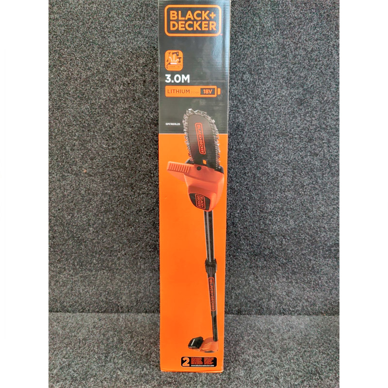 Fierastrau cu acumulatori Black&Decker pentru crengi, 18V Li-Ion 1x 2.0Ah, lama 20 cm, tip GPC1820L20-QW