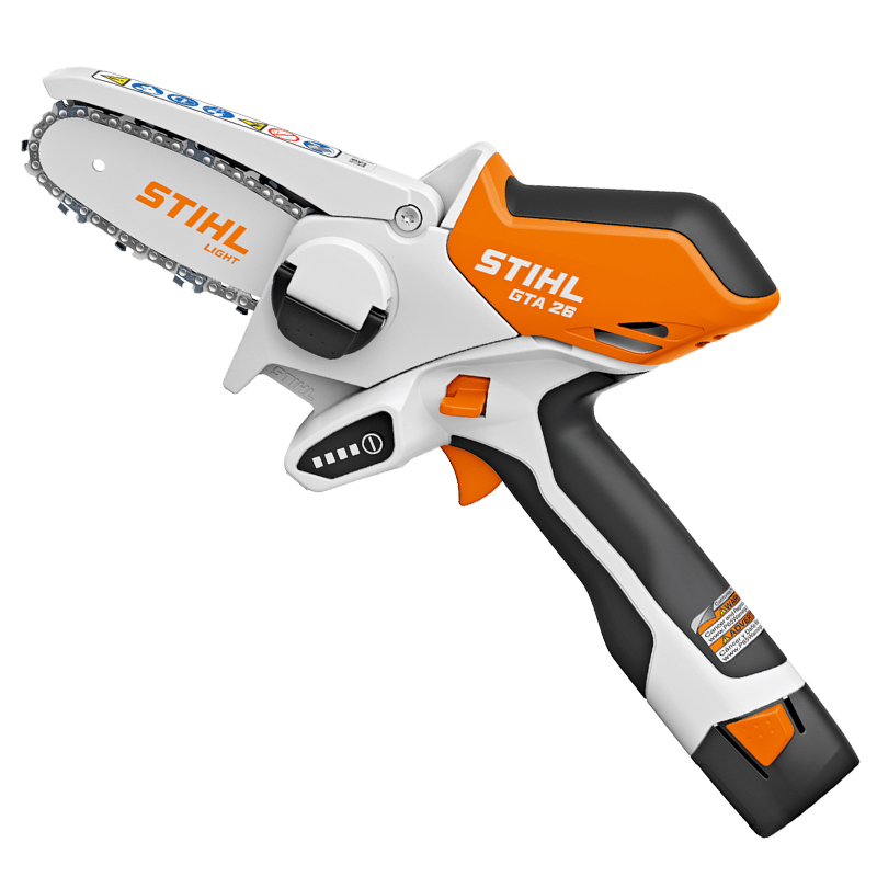 Electroferastrau cu lant, cu acumulatori, Stihl, tip GTA26 Set (cu acumulator si incarcator), sistem AS