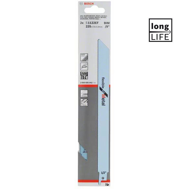 Set 2 panze pentru fierastraie sabie, tip S 1122 EF 