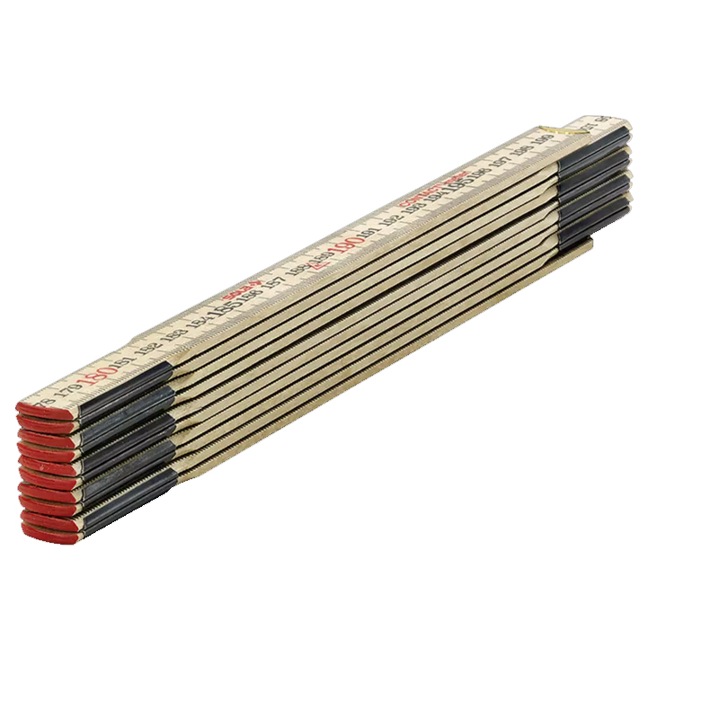 Metru pliabil din lemn mesteacan, 2 m, scalare inversa, SOLA tip HC 2/10