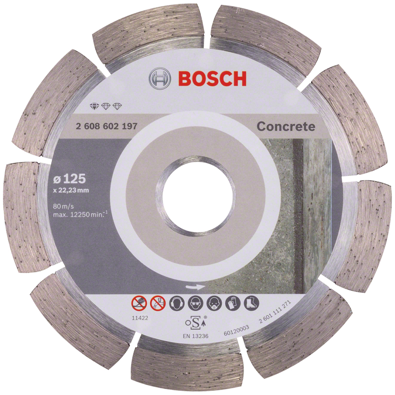 Disc diamantat pentru beton, 125x22.2 mm