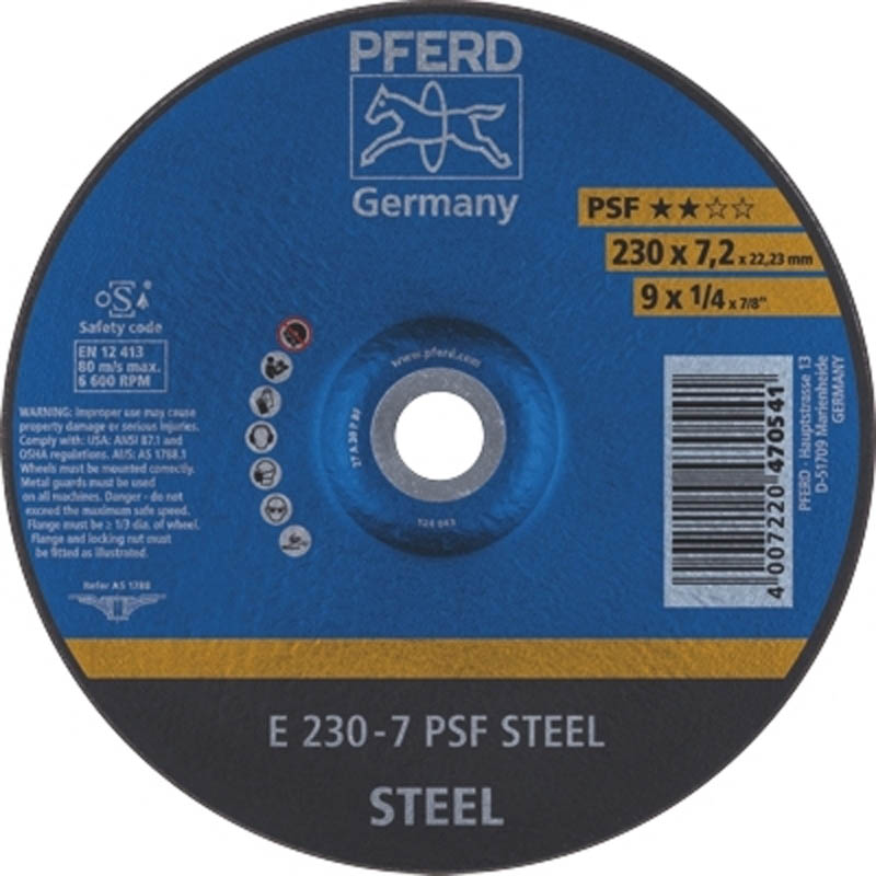 Disc pentru slefuire / polizare metal, 230 x 22.2 x 6 mm