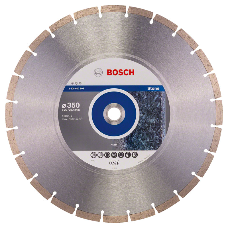 Disc diamantat PROFESIONAL, pentru beton, 350x25.4 mm