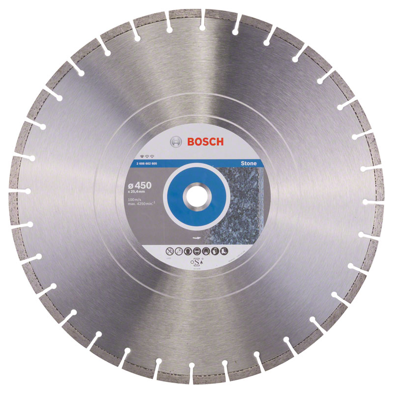 Disc diamantat Profesional, pentru beton, 450x25.4 mm