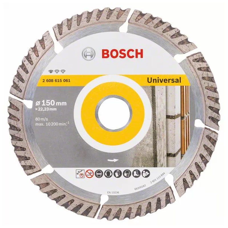 Disc diamantat Universal, pentru beton, 150x22.3 mm