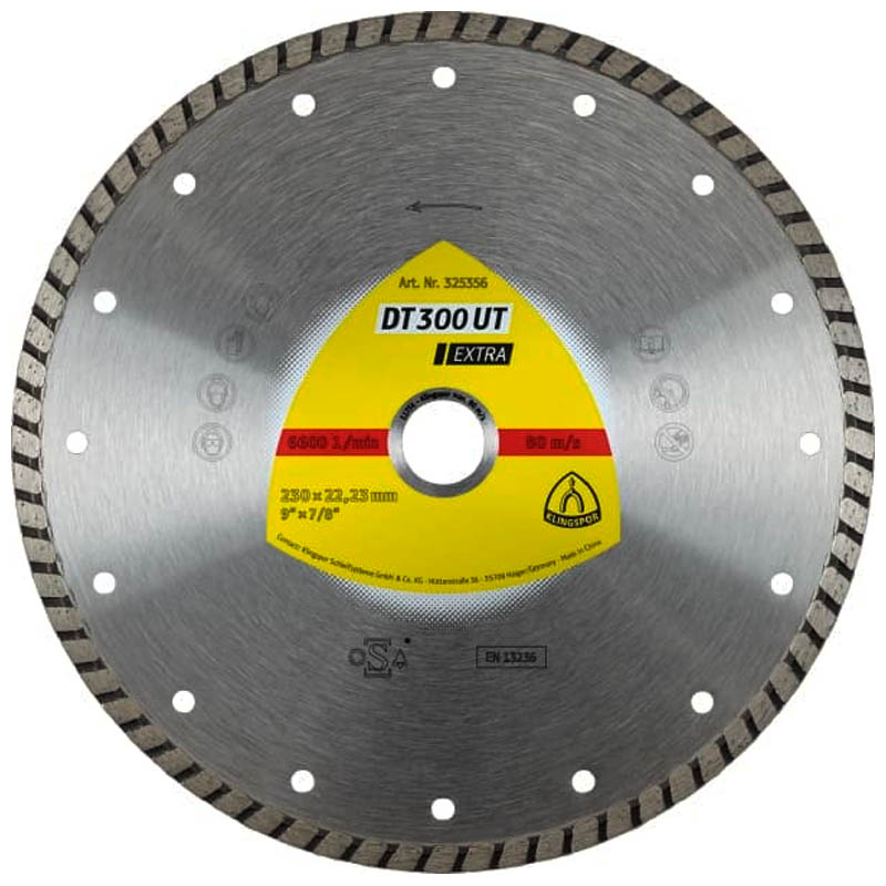 Disc diamantat DT300UT Extra, pentru materiale de santier, 125x22.23 mm
