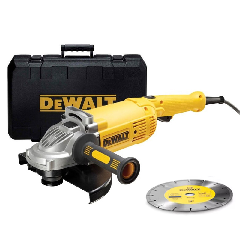 Polizor unghiular DeWALT, 230mm, 2200W, 6600 rpm, cu disc diamantat, tip DWE492KD-QS