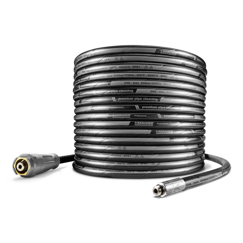 Furtun inalta presiune pentru curatat tevi DN6, L=10 m, max. 140 bar, pentru Karcher HD / HDS