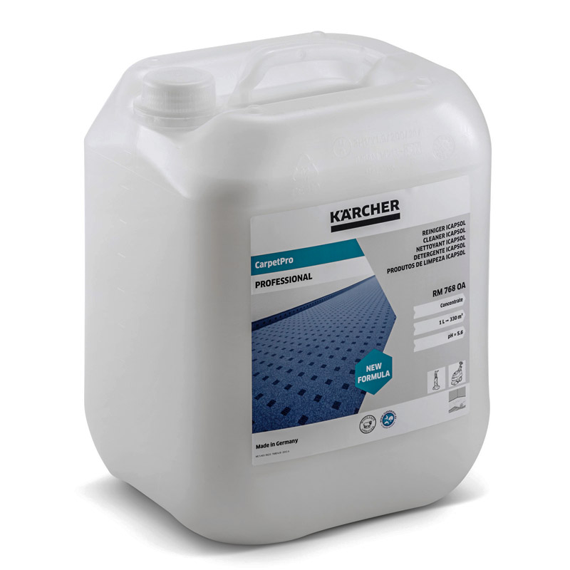 Detergent lichid CarpetPro Cleaner iCapsol, pentru covoare, 10 L, tip RM 768 OA