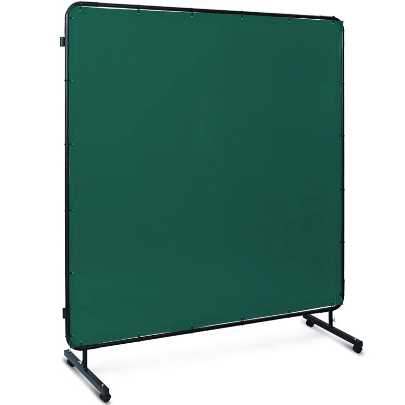 Paravan de protectie pentru sudura cu suport Telwin, verde