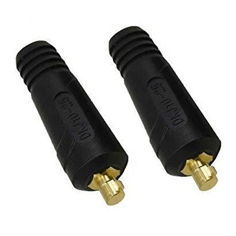 Set 2 conectori-mufa tata pentru cablu sudura de 50mm², Telwin