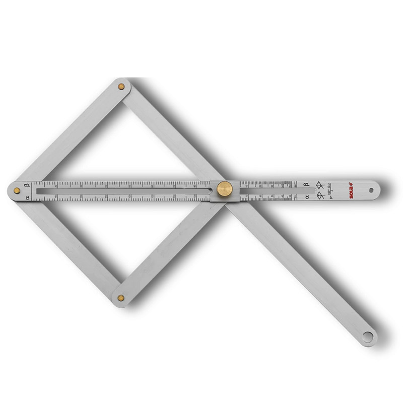 Echer multifunctionali, aluminiu, 170 x 380 mm, VK 380