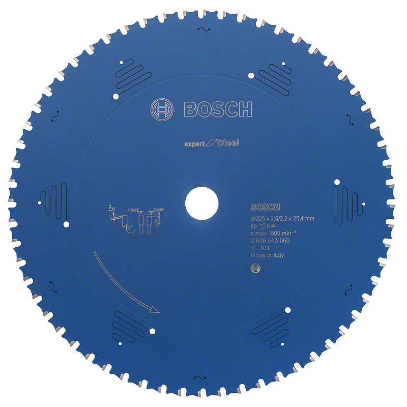 Disc pentru fierastrau circular, 305 x 25.4 mm, 60 dinti, tip EXPERT METAL