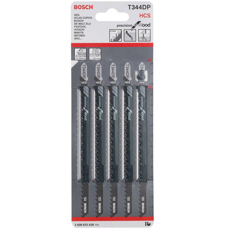 Panza fierastraie verticale, pentru lemn, T344DP, 152 mm, set 5 buc.