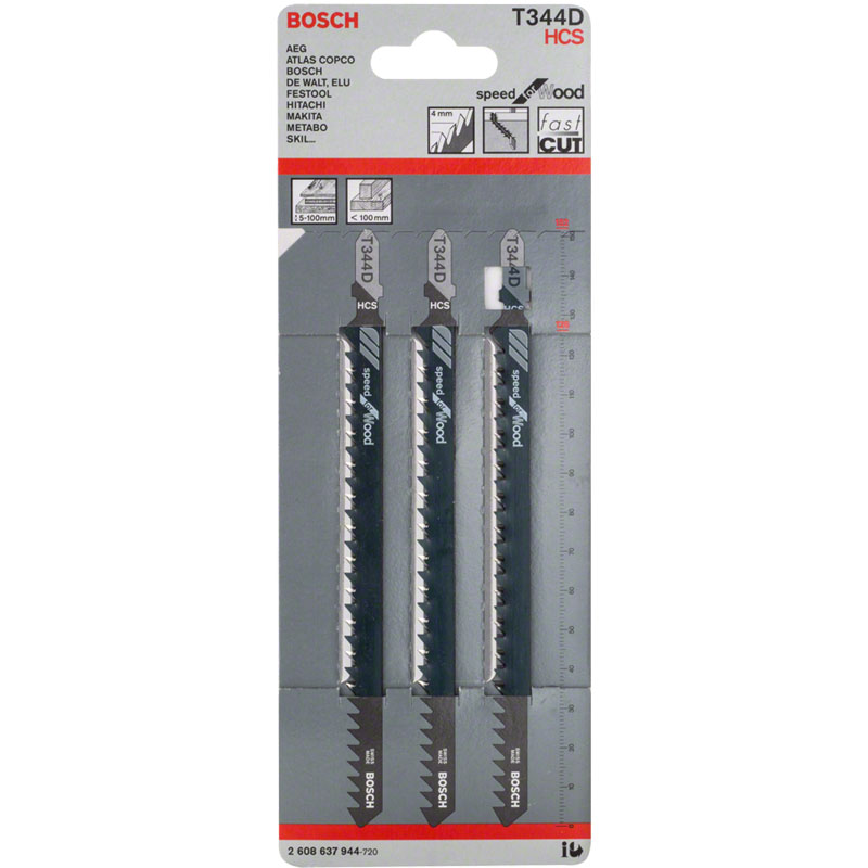 Panza fierastraie verticale, pentru lemn, T344D/GST, 152 mm, set 3 buc.