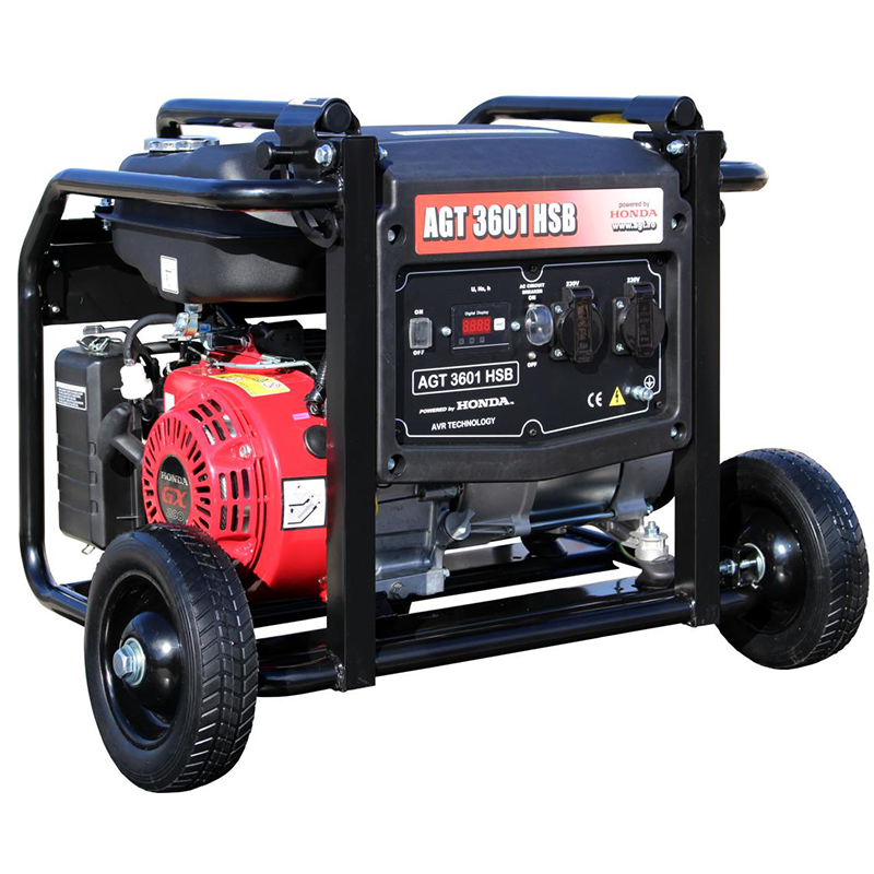 Generator de curent monofazat, AGT 3601 HSB TTL | 3 kW, motor Honda, AVR, rezervor 15 l