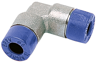 Racord automat push-in dublu tip ”L” pentru furtun de 8 mm, FIAC